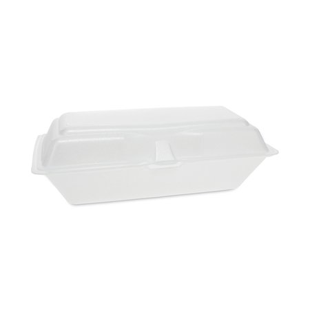 Pactiv Foam Hinged Lid Containers, 1 Tab Lock Hoagie, 1-Comp, Wht, PK560 0TH10099Y000